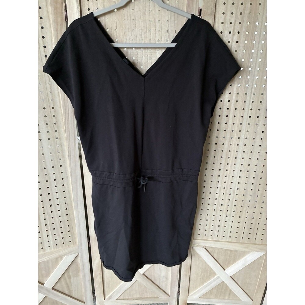 Patagonia Dress Womens XL Black Organic Cotton Roaming Open Back